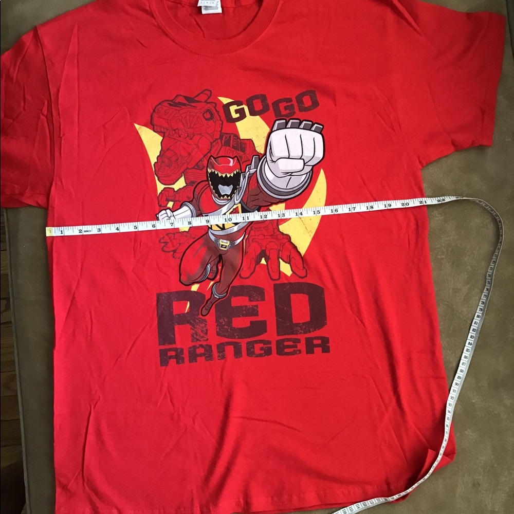 Red Power Ranger T-shirt - Picture 4 of 4